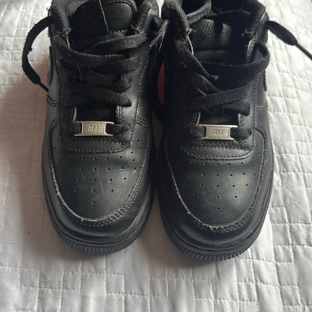 Nike Air force  Black Sneakers Classic Style with Rubber Sole